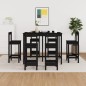 vidaXL 7-tlg. Bar-Set Schwarz Massivholz Kiefer vidaXL 7-tlg. Bar-Set Schwarz Massivholz Kiefer