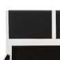 Bett mit Matratze Schwarz und Weiß Kunstleder 90 x 200 cm Bett mit Matratze Schwarz und Weiß Kunstleder 90 x 200 cm