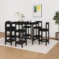 vidaXL 7-tlg. Bar-Set Schwarz Massivholz Kiefer vidaXL 7-tlg. Bar-Set Schwarz Massivholz Kiefer