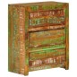vidaXL Schubladenschrank Mehrfarbig 60x33x75 cm Altholz Massiv vidaXL Schubladenschrank Mehrfarbig 60x33x75 cm Altholz Massiv