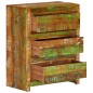 vidaXL Schubladenschrank Mehrfarbig 60x33x75 cm Altholz Massiv vidaXL Schubladenschrank Mehrfarbig 60x33x75 cm Altholz Massiv