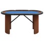 vidaXL Pokertisch 10 Spieler Blau 160x80x75 cm vidaXL Pokertisch 10 Spieler Blau 160x80x75 cm