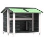 vidaXL Hundehütte Grau 96x87x80,5 cm Massivholz Kiefer vidaXL Hundehütte Grau 96x87x80,5 cm Massivholz Kiefer