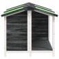 vidaXL Hundehütte Grau 96x87x80,5 cm Massivholz Kiefer vidaXL Hundehütte Grau 96x87x80,5 cm Massivholz Kiefer
