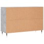 vidaXL Sideboard Betongrau 104x35x70 cm Holzwerkstoff vidaXL Sideboard Betongrau 104x35x70 cm Holzwerkstoff