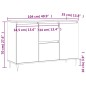 vidaXL Sideboard Betongrau 104x35x70 cm Holzwerkstoff vidaXL Sideboard Betongrau 104x35x70 cm Holzwerkstoff