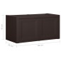 vidaXL Kissenbox Braun 86x40x42 cm 85 L vidaXL Kissenbox Braun 86x40x42 cm 85 L