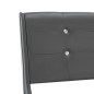 Bett mit Memory-Schaum-Matratze Grau Kunstleder 120×200cm Bett mit Memory-Schaum-Matratze Grau Kunstleder 120×200cm