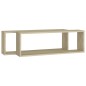 vidaXL Würfelregale 2 Stk. Sonoma-Eiche 80x15x26,5 cm Holzwerkstoff vidaXL Würfelregale 2 Stk. Sonoma-Eiche 80x15x26,5 cm Holzwerkstoff