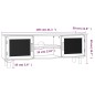 vidaXL TV-Schrank Weiß 105x30x40 cm Massivholz Kiefer Natur-Rattan vidaXL TV-Schrank Weiß 105x30x40 cm Massivholz Kiefer Natur-Rattan