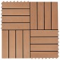 22 Stk. Terrassenfliesen 30 x 30 cm 2 qm WPC Teakholzfarbe 22 Stk. Terrassenfliesen 30 x 30 cm 2 qm WPC Teakholzfarbe