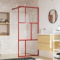 vidaXL Duschwand für Begehbare Dusche mit ESG Klarglas Rot 80x195 cm vidaXL Duschwand für Begehbare Dusche mit ESG Klarglas Rot 80x195 cm