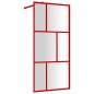 vidaXL Duschwand für Begehbare Dusche mit ESG Klarglas Rot 80x195 cm vidaXL Duschwand für Begehbare Dusche mit ESG Klarglas Rot 80x195 cm
