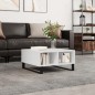 vidaXL Couchtisch Hochglanz-Weiß 60x60x30 cm Holzwerkstoff vidaXL Couchtisch Hochglanz-Weiß 60x60x30 cm Holzwerkstoff