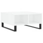vidaXL Couchtisch Hochglanz-Weiß 60x60x30 cm Holzwerkstoff vidaXL Couchtisch Hochglanz-Weiß 60x60x30 cm Holzwerkstoff