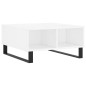 vidaXL Couchtisch Hochglanz-Weiß 60x60x30 cm Holzwerkstoff vidaXL Couchtisch Hochglanz-Weiß 60x60x30 cm Holzwerkstoff