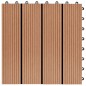 22 Stk. Terrassenfliesen 30 x 30 cm 2 qm WPC Teakholzfarbe 22 Stk. Terrassenfliesen 30 x 30 cm 2 qm WPC Teakholzfarbe