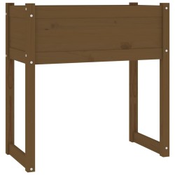 vidaXL Pflanzkübel Honigbraun 78x40x81 cm Massivholz Kiefer