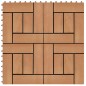 vidaXL 22 Stk. Terrassenfliesen 30 x 30 cm 2 qm WPC Teakholzfarbe vidaXL 22 Stk. Terrassenfliesen 30 x 30 cm 2 qm WPC Teakholzfarbe