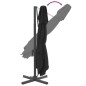 vidaXL Ampelschirm mit Doppeldach Schwarz 400x300 cm vidaXL Ampelschirm mit Doppeldach Schwarz 400x300 cm