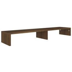 vidaXL Monitorständer Braun Eichen-Optik 110x23,5x9 cm Holzwerkstoff