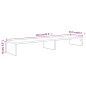 vidaXL Monitorständer Braun Eichen-Optik 110x23,5x9 cm Holzwerkstoff vidaXL Monitorständer Braun Eichen-Optik 110x23,5x9 cm Holzwerkstoff