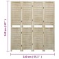 vidaXL 4-tlg. Raumteiler 140x165 cm Massivholz Paulownia vidaXL 4-tlg. Raumteiler 140x165 cm Massivholz Paulownia