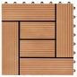 vidaXL 22 Stk. Terrassenfliesen 30 x 30 cm 2 qm WPC Teakholzfarbe vidaXL 22 Stk. Terrassenfliesen 30 x 30 cm 2 qm WPC Teakholzfarbe