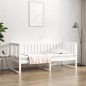 vidaXL Tagesbett Weiß 75x190 cm Massivholz Kiefer vidaXL Tagesbett Weiß 75x190 cm Massivholz Kiefer