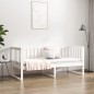 vidaXL Tagesbett Weiß 75x190 cm Massivholz Kiefer vidaXL Tagesbett Weiß 75x190 cm Massivholz Kiefer
