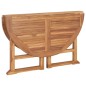 vidaXL Garten-Esstisch Klappbar Ø110x75 cm Massivholz Teak vidaXL Garten-Esstisch Klappbar Ø110x75 cm Massivholz Teak