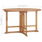 vidaXL Garten-Esstisch Klappbar Ø110x75 cm Massivholz Teak vidaXL Garten-Esstisch Klappbar Ø110x75 cm Massivholz Teak