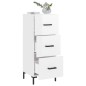 vidaXL Sideboard Hochglanz-Weiß 34,5x34x90 cm Holzwerkstoff vidaXL Sideboard Hochglanz-Weiß 34,5x34x90 cm Holzwerkstoff
