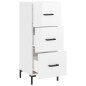 vidaXL Sideboard Hochglanz-Weiß 34,5x34x90 cm Holzwerkstoff vidaXL Sideboard Hochglanz-Weiß 34,5x34x90 cm Holzwerkstoff