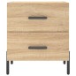 vidaXL Nachttische 2 Stk. Sonoma-Eiche 40x35x47,5 cm Holzwerkstoff vidaXL Nachttische 2 Stk. Sonoma-Eiche 40x35x47,5 cm Holzwerkstoff