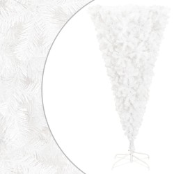 vidaXL Künstlicher Weihnachtsbaum mit Ständer Umgekehrt Weiß 240 cm