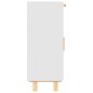 vidaXL Sideboard Weiß 60x30x75 cm Massivholz Kiefer und Natur-Rattan vidaXL Sideboard Weiß 60x30x75 cm Massivholz Kiefer und Natur-Rattan