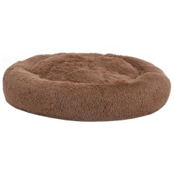 vidaXL Waschbares Hunde- & Katzenkissen Braun 70x70x15 cm Plüsch
