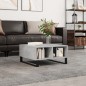 vidaXL Couchtisch Betongrau 60x60x30 cm Holzwerkstoff vidaXL Couchtisch Betongrau 60x60x30 cm Holzwerkstoff