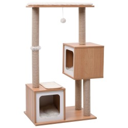 vidaXL Katzen-Kratzbaum mit Sisal-Kratzmatte 104 cm