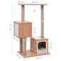 vidaXL Katzen-Kratzbaum mit Sisal-Kratzmatte 104 cm vidaXL Katzen-Kratzbaum mit Sisal-Kratzmatte 104 cm