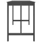 vidaXL Bartisch Grau 180x80x110 cm Massivholz Kiefer vidaXL Bartisch Grau 180x80x110 cm Massivholz Kiefer