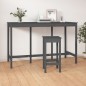 vidaXL Bartisch Grau 180x80x110 cm Massivholz Kiefer vidaXL Bartisch Grau 180x80x110 cm Massivholz Kiefer