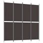 vidaXL 4-tlg. Paravent Braun 200x200 cm Stoff vidaXL 4-tlg. Paravent Braun 200x200 cm Stoff