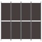 vidaXL 4-tlg. Paravent Braun 200x200 cm Stoff vidaXL 4-tlg. Paravent Braun 200x200 cm Stoff