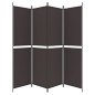 vidaXL 4-tlg. Paravent Braun 200x200 cm Stoff vidaXL 4-tlg. Paravent Braun 200x200 cm Stoff