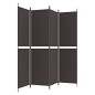 vidaXL 4-tlg. Paravent Braun 200x200 cm Stoff vidaXL 4-tlg. Paravent Braun 200x200 cm Stoff