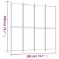 vidaXL 4-tlg. Paravent Braun 200x200 cm Stoff vidaXL 4-tlg. Paravent Braun 200x200 cm Stoff