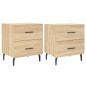 vidaXL Nachttische 2 Stk. Sonoma-Eiche 40x35x47,5 cm Holzwerkstoff vidaXL Nachttische 2 Stk. Sonoma-Eiche 40x35x47,5 cm Holzwerkstoff