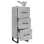 vidaXL Sideboard Betongrau 34,5x34x90 cm Holzwerkstoff vidaXL Sideboard Betongrau 34,5x34x90 cm Holzwerkstoff